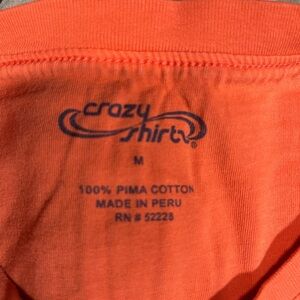 Crazy Shirts Men's Orange Tee - Short Sleeve